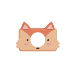 Housse en silicone renard orange clair