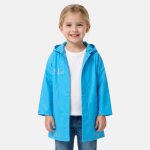 Imperm�able � capuche imprim�, boutons pression la reine des neiges vert kaki