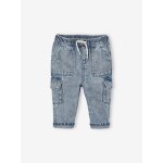 Jean battle b�b� taille �lastiqu�e double stone