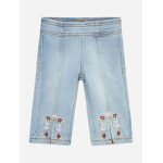 Jean � broderies light - blue denim