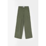 Jeans cargo, longueur 34 khaki