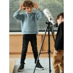 Jean droit facile  enfiler denim effet molleton garon denim black