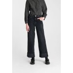 Jeans droite revers, longueur 34 black / black