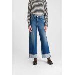 Jeans droite revers, longueur 34 blue