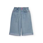 Jean pour fille avec broderie fusée bleu marine Jean pour fille avec broderie fusée bleu marine