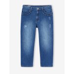 Jean fille droit morphologik tour de hanches large bleu fonc�