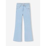 Jean flare fille bleu clair