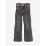 Jean flare fille denim gris