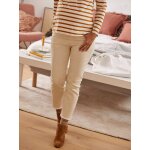 Jean flare de grossesse entrejambe 65 cm ecru