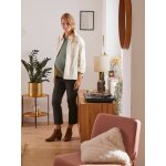 Jean flare de grossesse entrejambe 65 cm gris anthracite
