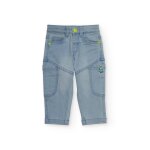 Jean pour garon avec broderie fuse gris clair