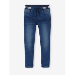 Jean garon droit facile  enfiler denim effet molleton blue stone