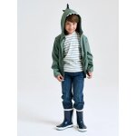 Jean gar�on droit facile � enfiler denim effet molleton brut fonce