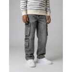 Jean gar�on loose battle denim gris