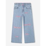 Jean geborduurde jean droit