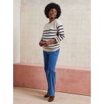 Jean de grossesse droit bandeau sans couture denim brut