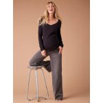 Jean de grossesse large avec bandeau denim gris