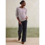 Jean de grossesse large gris fonce uni