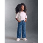 Jean � jambe large avec 4 poches bleu jean