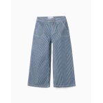 Jean � jambe large � rayures bleu