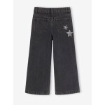 Jean large fille denim noir