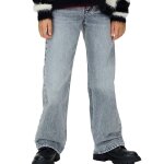 Jean loose gar�on washed gris