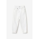 Jeans loose, large boyfit, 7 / 8�me white