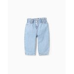 Jean ray paperbag bleu clair