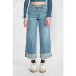 Jeans regular, droit regular large taille haute, longueur 34 blue