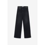 Jeans regular, droit pulp slim taille haute, longueur 34 black / black