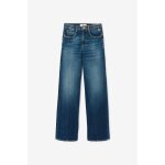 Jeans regular, droit pulp slim taille haute, longueur 34 blue