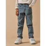 Jean relax gar�on denim bleu