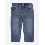 Jean slim dobby pull on bleu