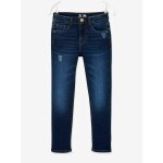 Jean slim morphologik fille tour de hanches fin avec usures brut