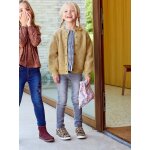 Jean slim morphologik fille tour de hanches large avec usures denim grey