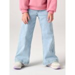 Jean tregging fille large bleu clair