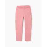 Jegging en coton polyester peign avec motif rose