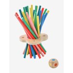 Jeu des baguettes de couleurs en bois fsc multicolore