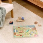 Jeu en bois labyrinthe magn�tique nino 29, 5cm multicolore