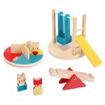 Jeu en bois le parc activit d veil avec animaux ds 12 mois multicolor