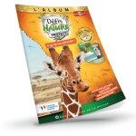 Jeu de cartes � collectionner d�fis nature protect - album de classement - couverture girafe r�ticul�e ...