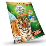 Jeu de cartes � collectionner d�fis nature protect - album de classement - couverture tigre du bengale ...