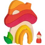 Jeu de construction maison champignon rouge
