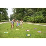 Jeu de course aux couleurs - tapis et b�tons color�s - jeu ext�rieur multicolore