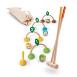 Jeu de croquet beige