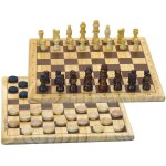 Jeu de dames et d'echecs beige