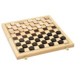 Jeu de dames pliant beige