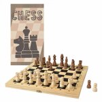 Jeu d'échecs en bois beige Jeu d'échecs en bois beige