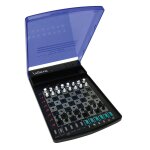 Le jeu d échecs Électronique de voyage bleu Le jeu d échecs Électronique de voyage bleu