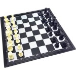 Jeu d échecs magnétique pliable noir Jeu d échecs magnétique pliable noir